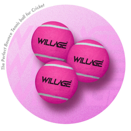 Cricket Tennis Ball Pink (Heavy / Light Weight) Pack of 6 - WillAge
