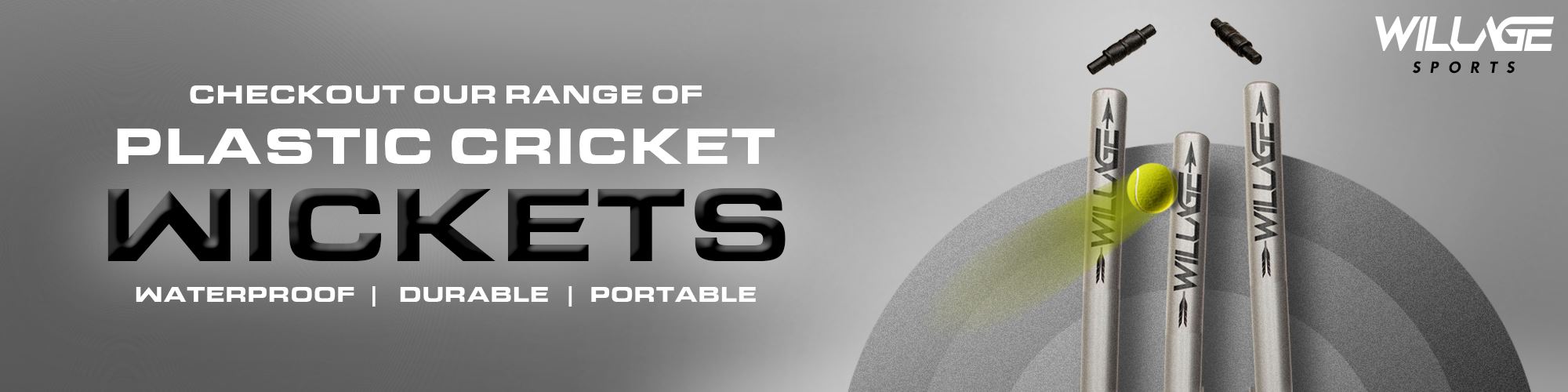 WillAge Cricket Plastic Wicket Stumps Set